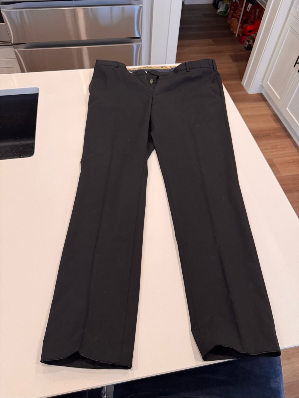 Men's Black Dress Pants - Tailored Straight Fit